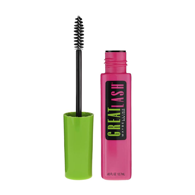 Maybelline New York Makeup Great Lash Washable Mascara, Brownish Black Volumizing Mascara, 0.43 fl oz