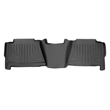 SMARTLINER Floor Mats 2nd Row Liner Black for 2001-2006 Chevy/GMC/Cadillac Pick-Up and SUV - 2007 Classic Truck Models