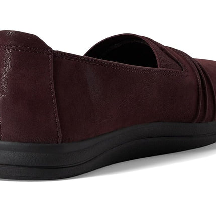 Clarks Women's Breeze Sol Loafer, Synthetic Burgundy, 9 UK