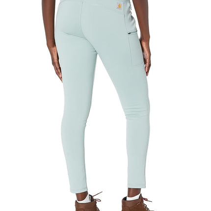 Carhartt Women's 103609 Women's Force® Lightweight Utility Legging, Blue Surf, L Tall US