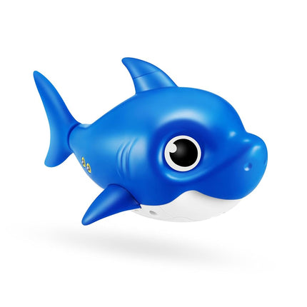 Robo Alive Junior Baby Shark Water-Activated Sing and Swim Bath Toy for Preschoolers by ZURU (Blue, Daddy Shark)