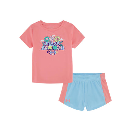 Under Armour Girls' 2-piece Short Sleeve Tee and S