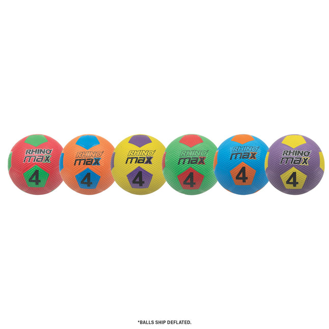 Champion Sports RMXSBSET Playground Soccer Ball Set, Multicolored
