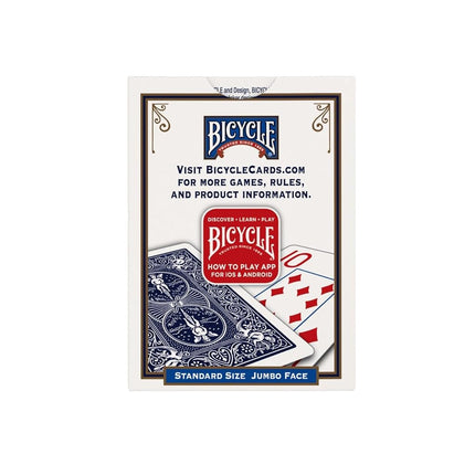 Bicycle Playing Cards, Jumbo Index, 12 Pack,Red & Blue