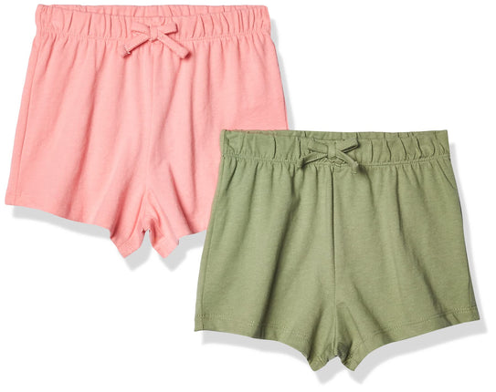 The Children's Place Baby Girls' Shorts 2-Pack, Ro