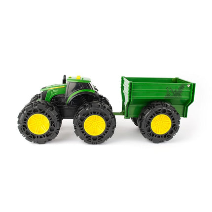 John Deere Kids 736 47353 Lights & Sounds Tractor with Wagon, red