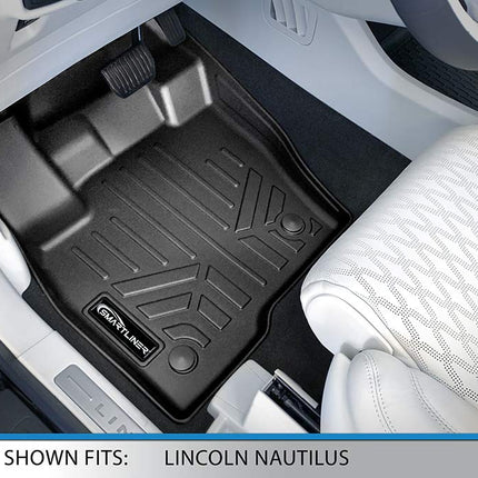 MAXLINER Custom Fit Floor Mats 2 Rows and Cargo Liner Trunk Set Black for 2016-2018 Lincoln MKX / 2019 Nautilus