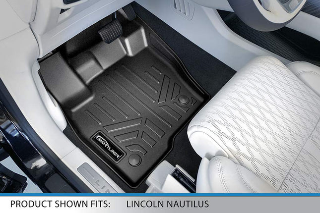 MAXLINER Custom Fit Floor Mats 2 Rows and Cargo Liner Trunk Set Black for 2016-2018 Lincoln MKX / 2019 Nautilus