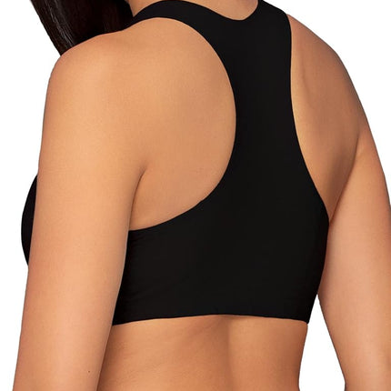 Fruit of the Loom Women's Built Up Tank Style Sports Bra Value Pack, Heather Grey W. Black/White/Black/Heather Grey W. Black/White/Black, 42