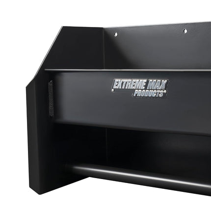 Extreme Max 5001.6122 Aluminum Hand Cleaning Station Organizer for Enclosed Race Trailer, Shop, Garage, Storage - Black
