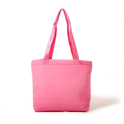 Bolsa tote Swift de Baggallini para mujer - Bolso de mano ligero de nailon de 12x16 con cremallera y funda para equipaje, color B-lite Bloom Pink, talla única