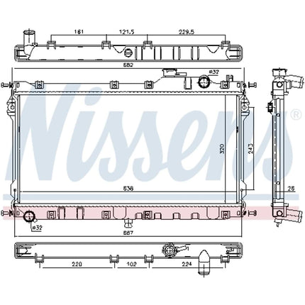 Nissens 68559 Radiator Cooling Motor