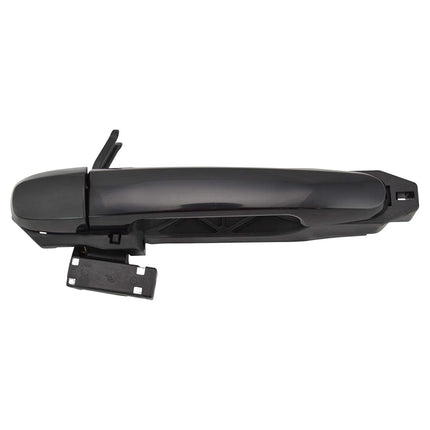 TRQ Exterior Door Handle Black Rear LR Driver Side for 02-06 Camry Corolla