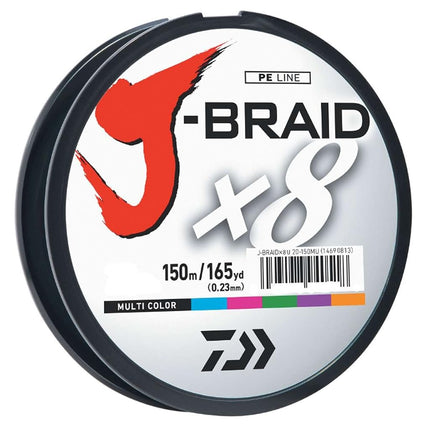J-BRAIDX8, Filler Spool, Multi-Color, Mono Dia.= 6lb.