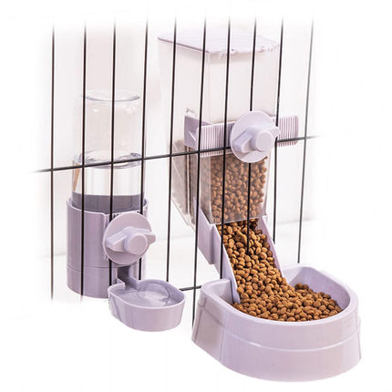 Rabbit Food and Water Bowls Set, Automatic Bunny F
