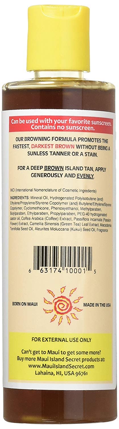 Maui Island Secret Fórmula Bronceadora 8 oz. de Maui Island Secret