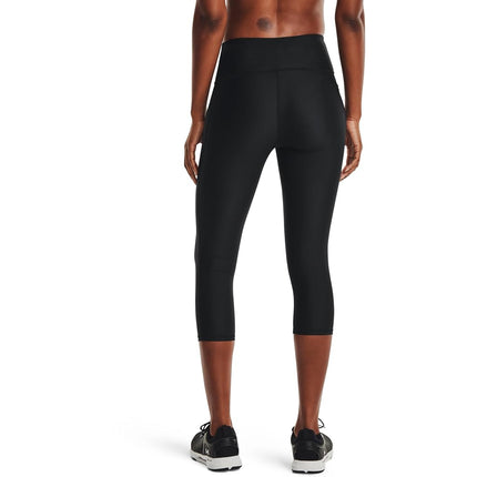 Under Armour Tech Hi Capri - Leggings - Bottoms - Black/White - Size: MD