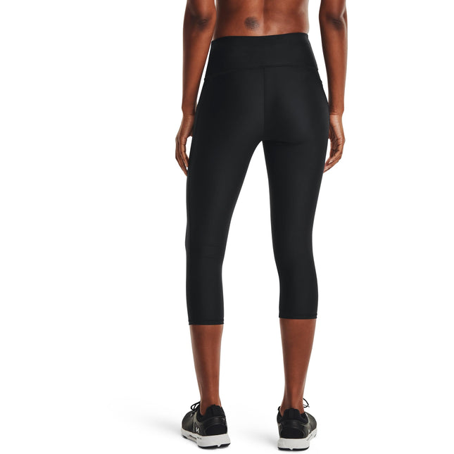 Under Armour Tech Hi Capri - Leggings - Bottoms - Black/White - Size: MD