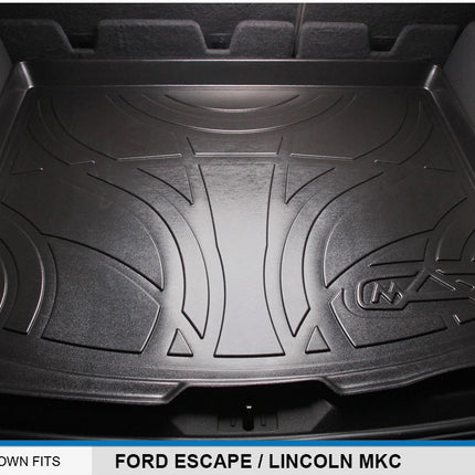 SMARTLINER All Weather Custom Fit Cargo Trunk Liner Floor Mat Black for 2013-2019 Ford Escape / 2015-2019 Lincoln MKC