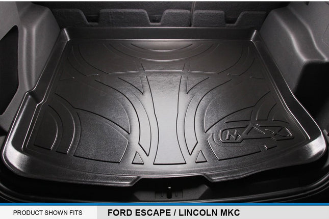 SMARTLINER All Weather Custom Fit Cargo Trunk Liner Floor Mat Black for 2013-2019 Ford Escape / 2015-2019 Lincoln MKC