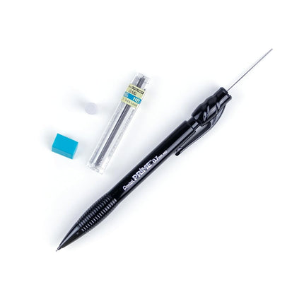 Pentel Prime Mechanical Pencil 0.7mm, Black Barrel, Box of 12 (AX7A)