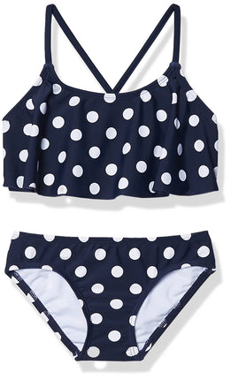 Kanu Surf Toddler Girls' Suzie Polka Dot Flounce B