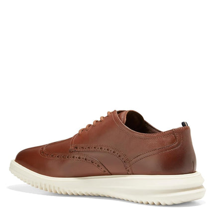Cole Haan Men's Grand+ Wingtip Oxford, Light Brown and Ivory, 9.5 UK