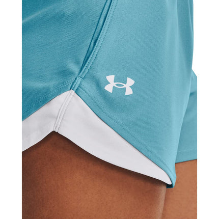 Under Armour Women's Play Up 3.0 Shorts, (433) Glacier Blue/White/White, XS