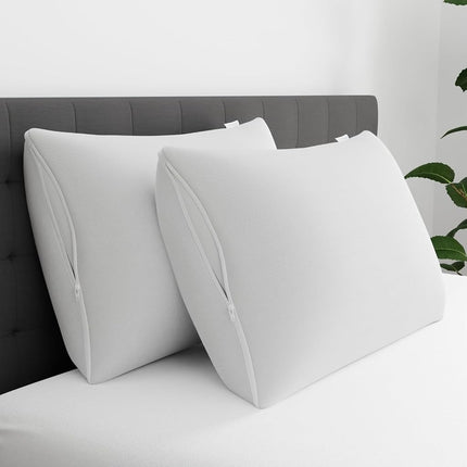 Aller-Ease Maximum Allergy Pillow Protector, King, Polyester Nylon, White