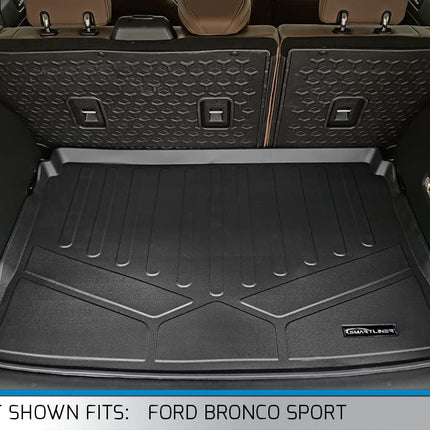 Alfombrilla de maletero negra para todo tipo de clima, ajuste personalizado SMARTLINER para Ford Bronco Sport 2021