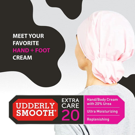 Udderly Smooth Extra Care Cream with 20% Urea, Replenishing, 8 Ounce