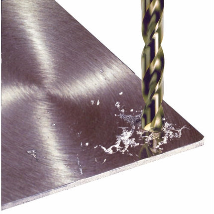 BOSCH CO2141 1-Piece 7/32 In. x 3-3/4 In. Cobalt Metal Drill Bit for Drilling Applications in Light-Gauge Metal, High-Carbon Steel, Aluminum and Ally Steel, Cast Iron, Stainless Steel, Titanium