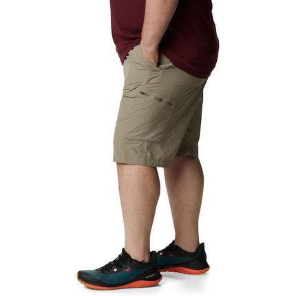 Columbia Men’s Hiking Cargo Shorts, SILVER RIDGE CARGO SHORT, Nylon, Tusk, Size: 36, AM4084
