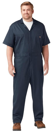 Dickies Mono de Trabajo Manga Corta Flex para Hombre, Azul Marino Oscuro, 1X Short