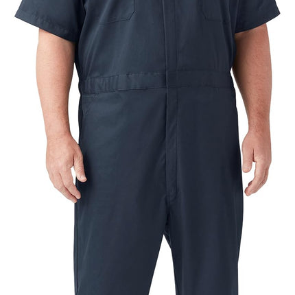 Dickies FLEX Short Sleeve Coveralls, DARK NAVY, 2X TL, Dark Navy, 2X Short