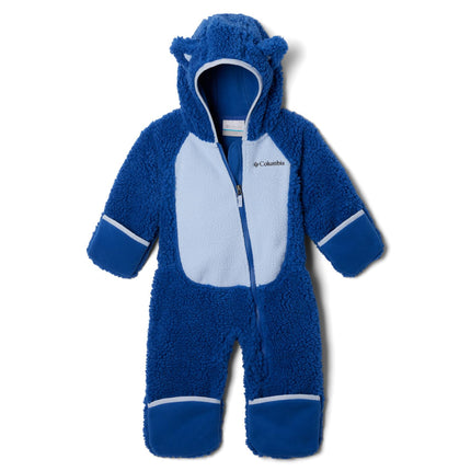 Columbia Youth Infant Foxy Baby Sherpa Bunting, Fleece romper, Black/Chalk, 6/12