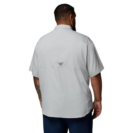 Columbia Men's Big and Tall Tamiami II SS Shirt, Cool Grey, 4X, Cool Grey, 4X Tall