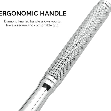 Neiko 03034A 3/8” Drive Extra Long Ratchet | 18” Length | 72 Tooth Gear | Cr-Mo Head | CR-V Steel