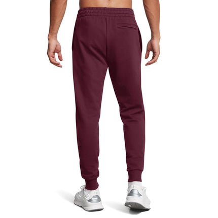 Under Armour Men's Rival Fleece Joggers, (609) Maroon / / White, XXL