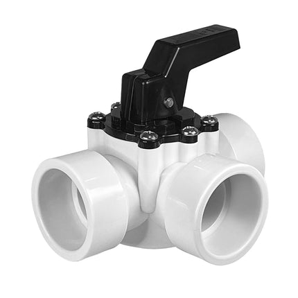 FibroPool Swimming Pool Diverter Valve, 3 Way, 1.5