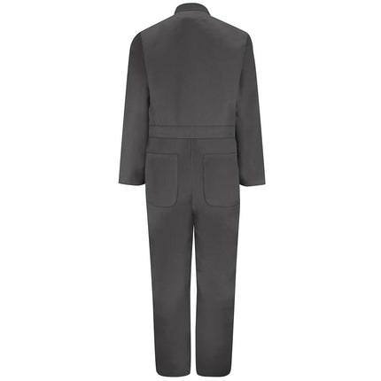 Red Kap Men's Twill Action Back Coverall with Chest Pockets Work Utility, Charcoal, 38