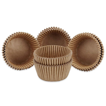 Boîtes de cuisson pour mini-cupcakes Gifbera naturelles, sans odeur, en papier sulfurisé, 300 unités, couleur naturelle