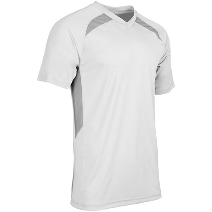 Maillot de baseball CHAMPRO Check, Jeune taille S, Blanc, Argent