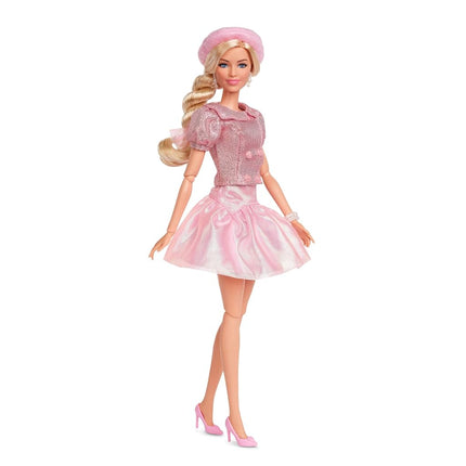 Barbie The Movie Doll, Margot Robbie as, Collectible Doll Wearing Pink Blouse & Skirt Tutu Outfit, With Styled Hair & Matching Jewelry, JBJ53