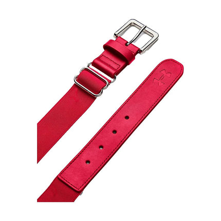 Under Armour Boys' Baseball Belt, Red/Red, One Size