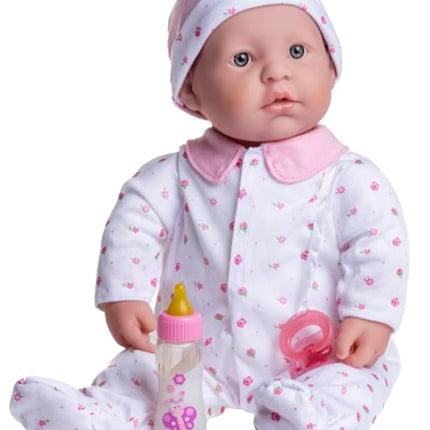 jc toys - 51 cm La Baby Doll Has Soft and Washable Body, Magic Bottle and Pacifier, Pink, Designed in Spain, +2 years old