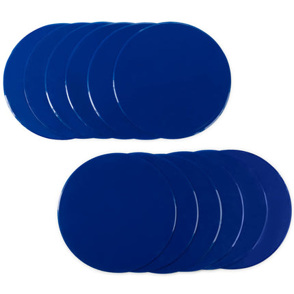 Marcador de puntos de polietileno Champion Sports, 22,86 cm, azul real (paquete de 12)