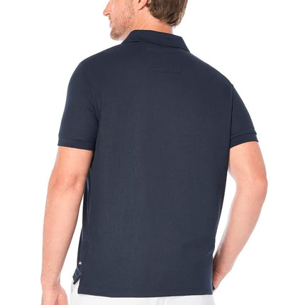 Nautica Men's Solid Anchor Deck Classic Fit Polo, Navy, M