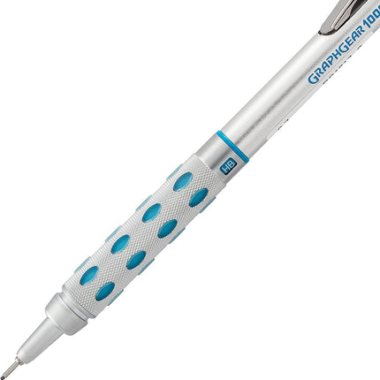Portaminas Pentel GraphGear 1000 - Portaminas de dibujo automático - Mina de 0.7mm - Incluye 50 recargas de minas y 4 recargas de gomas de borrar