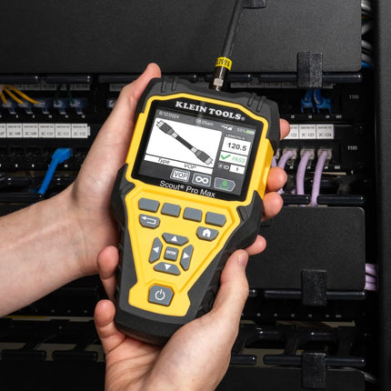 Klein Tools VDV501-770 Cable Tester Set, Scout Pro Max Ethernet, Coax/Video, Phone, (RJ11/RJ12/RJ45) F-Connector Cables, Test-n-Map Remotes